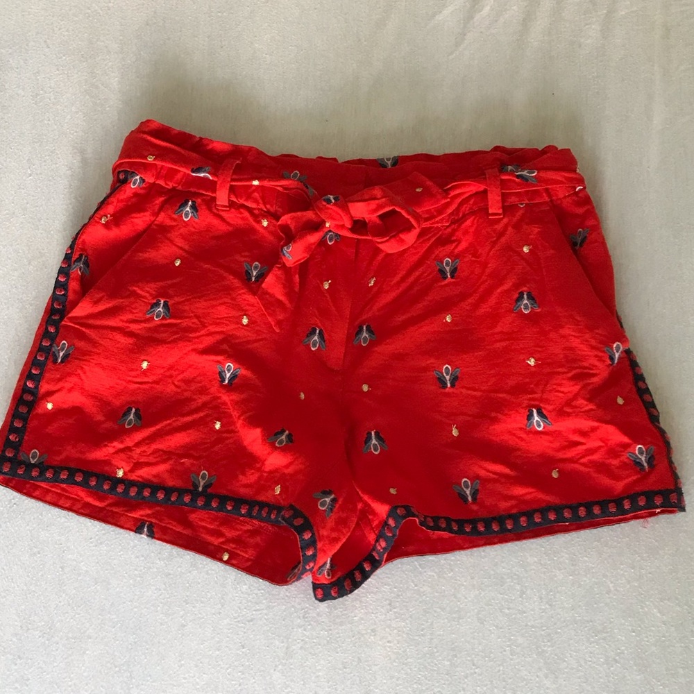 LOFT Linen Firefly Shorts with Tie